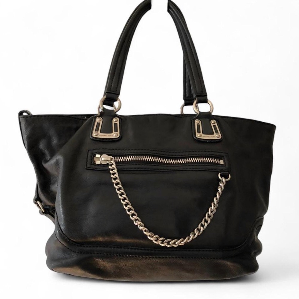 Vintage Michael Kors Black Leather Shoulder Bag